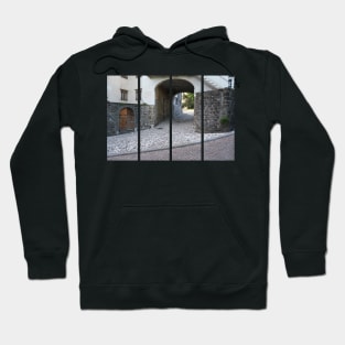 Gorizia, Italy. The castle. It stands between the walls of the ancient village, what medieval sources cite as Upper Land. Friuli Venezia Giulia. Sunny spring afternoon day. Hoodie